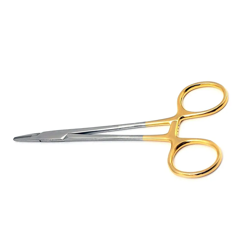 Needle holder with scissors Tc Gold handle Needle clamp surgical Double Eyelid Plastic Surgery Instruments