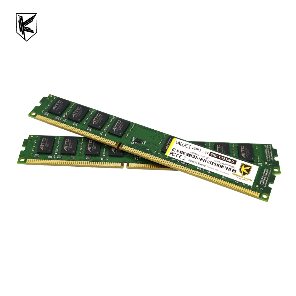 [AITC] 8GB PC3 10600 memorias ram ddr3