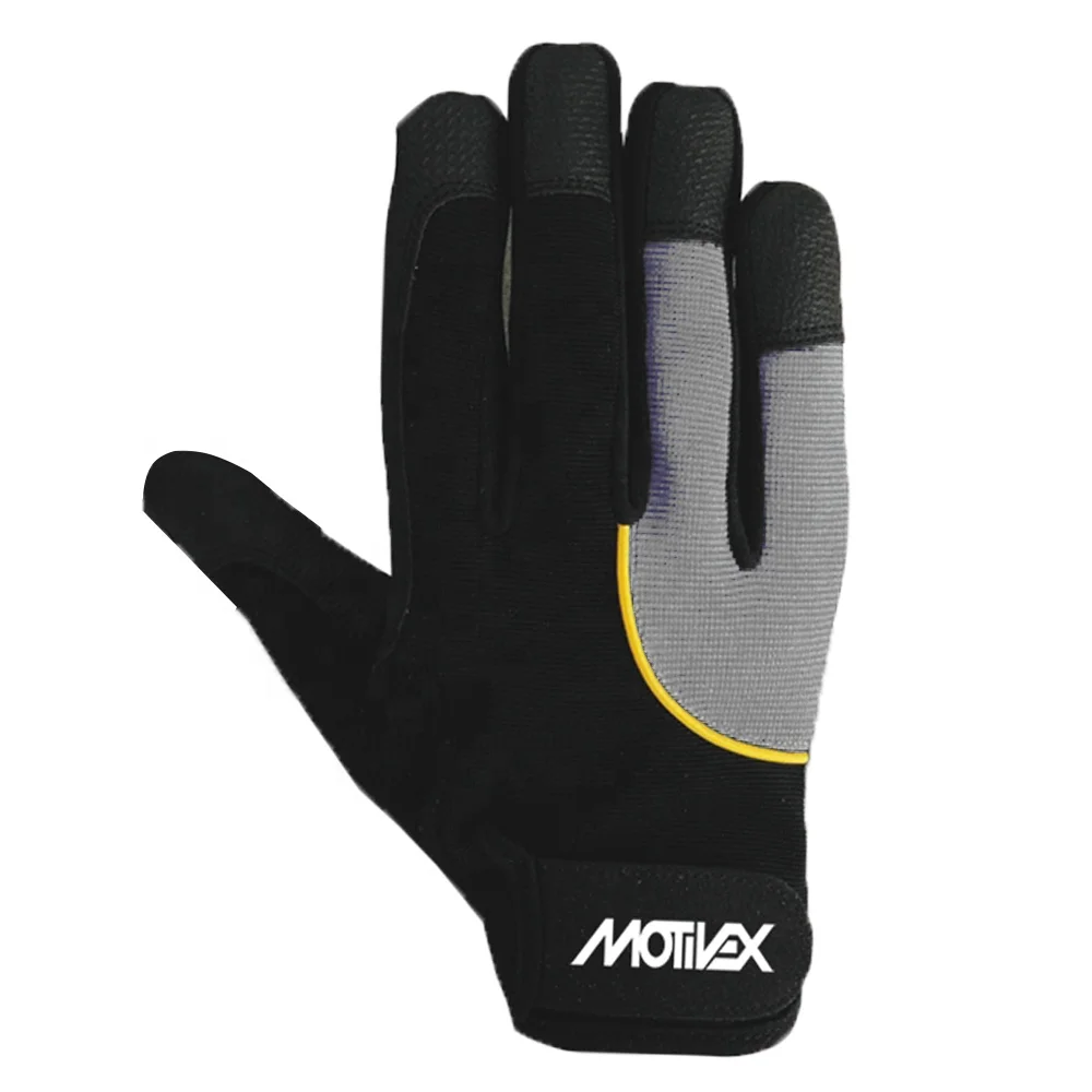 Custom Mechanic Work Gloves Anti-Slip Mechanical Gloves Extreme Grip Reinforced Performance Rigger Hand Mechanics Gloves