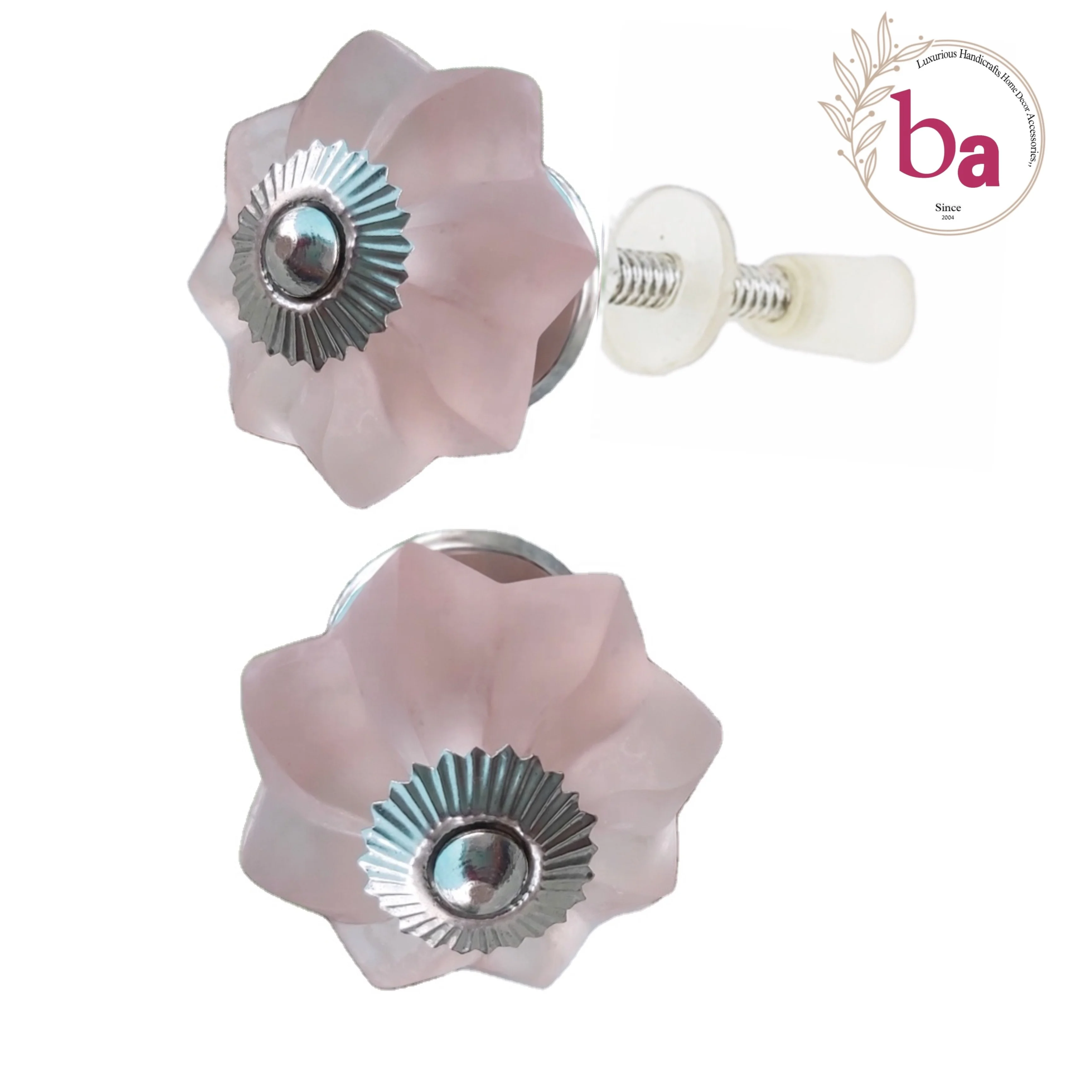 European Luxury Crystal Frosted Glass Furniture cabinet drawer door Knobs Handle & Pull [CRK 125]