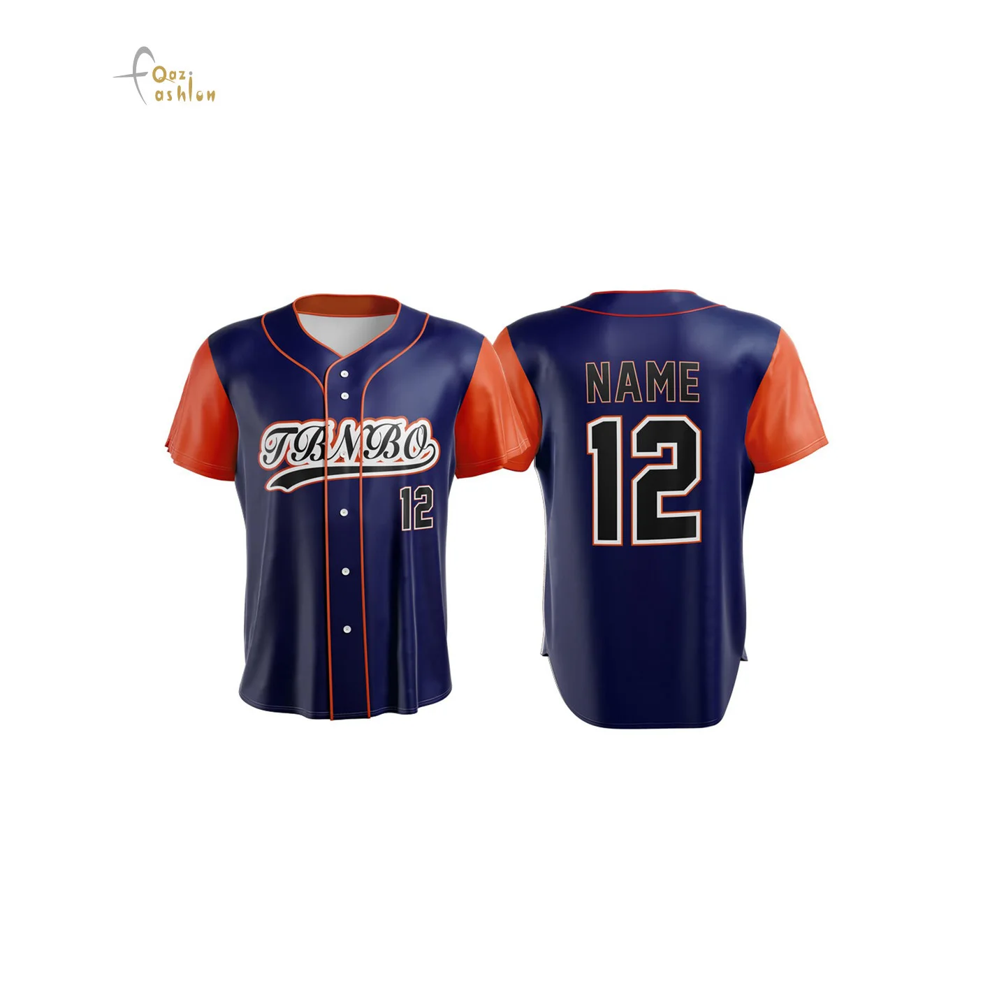 Custom Made Breathable Baseball Jersey Sublimated Baseball Shirt Manufacturer