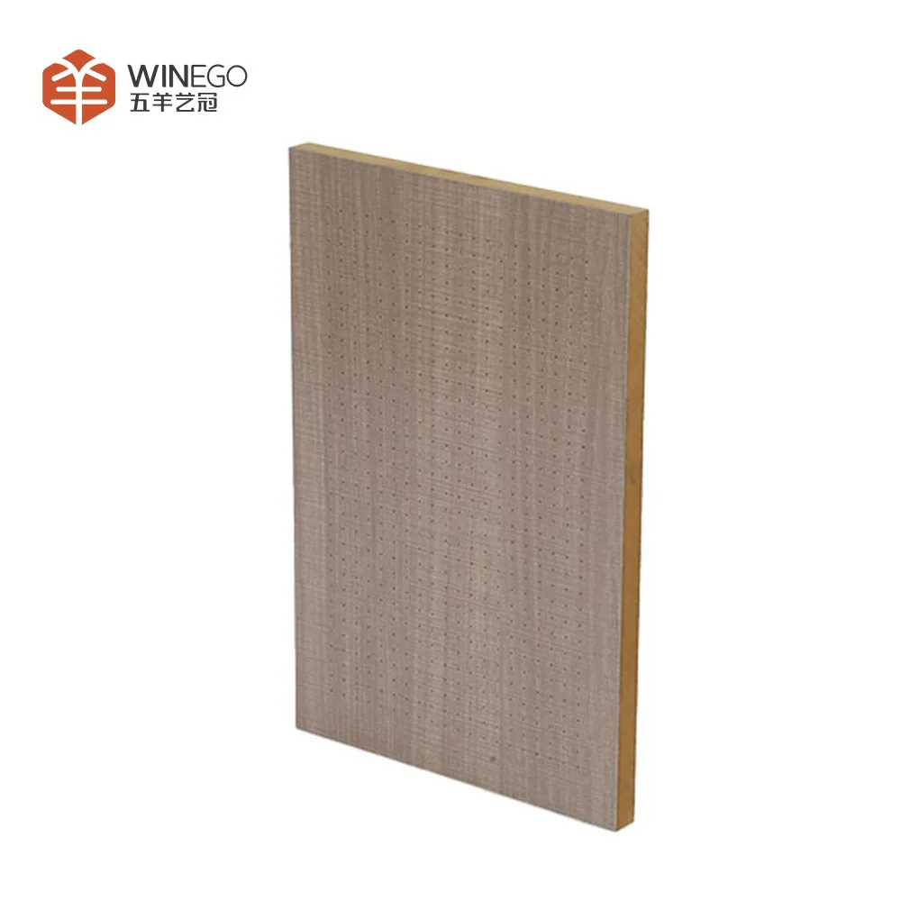 Stylish Decorative Fire-Resistant Perforated Acoustic Panel for Elegant Conference Room Walls