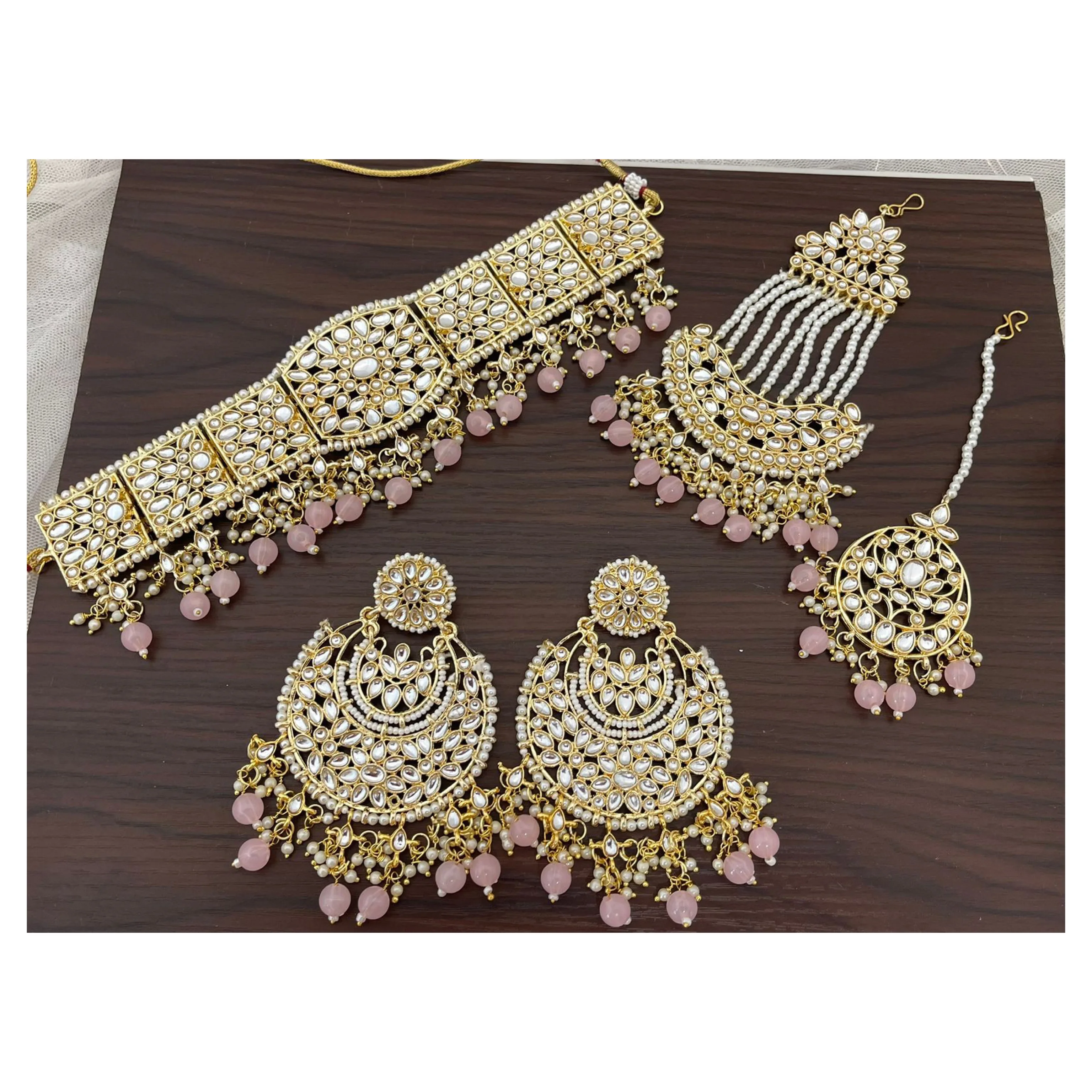Exquisite Wholesale Traditional Bridal Wedding Indian Designer Jewellery Set for Export Selling from Indian Exporter