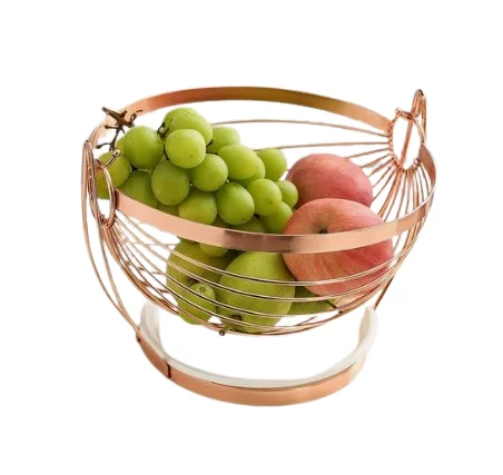 Three Tier Wired Fruit Basket Modern Black Colored Metal Wire Fruits and Vegetables Customized Design Metal Fruit Basket