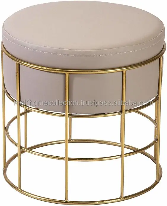 Indoor Outdoor Stool With Mean And Wooden Geometrical Round Base Metal Counter Bar Stool With Wooden Top
