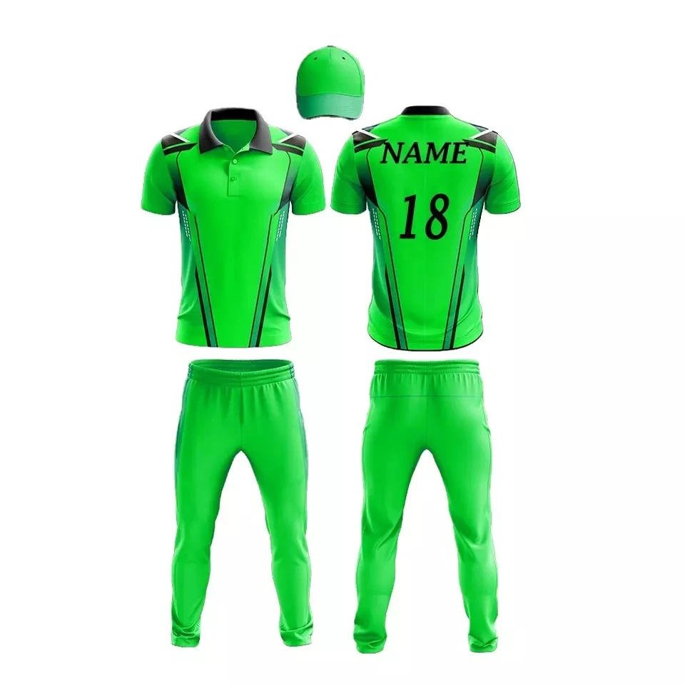 wholesale 2024 custom made Sublimation print Cricket Uniform Best Quality Cricket Kit Design Uniforms Customized Color and size