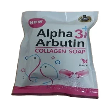 thailand alpha 3plus arbutin  collagen soap  whitening skin natural radiant  smooth 80g