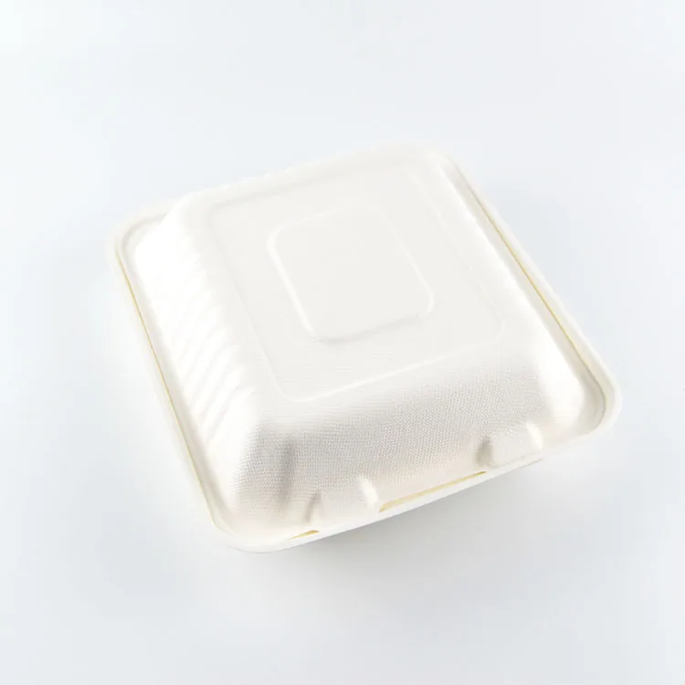 Clamshell Disposable Lunch Box For Catering Eco Friendly Food Containers