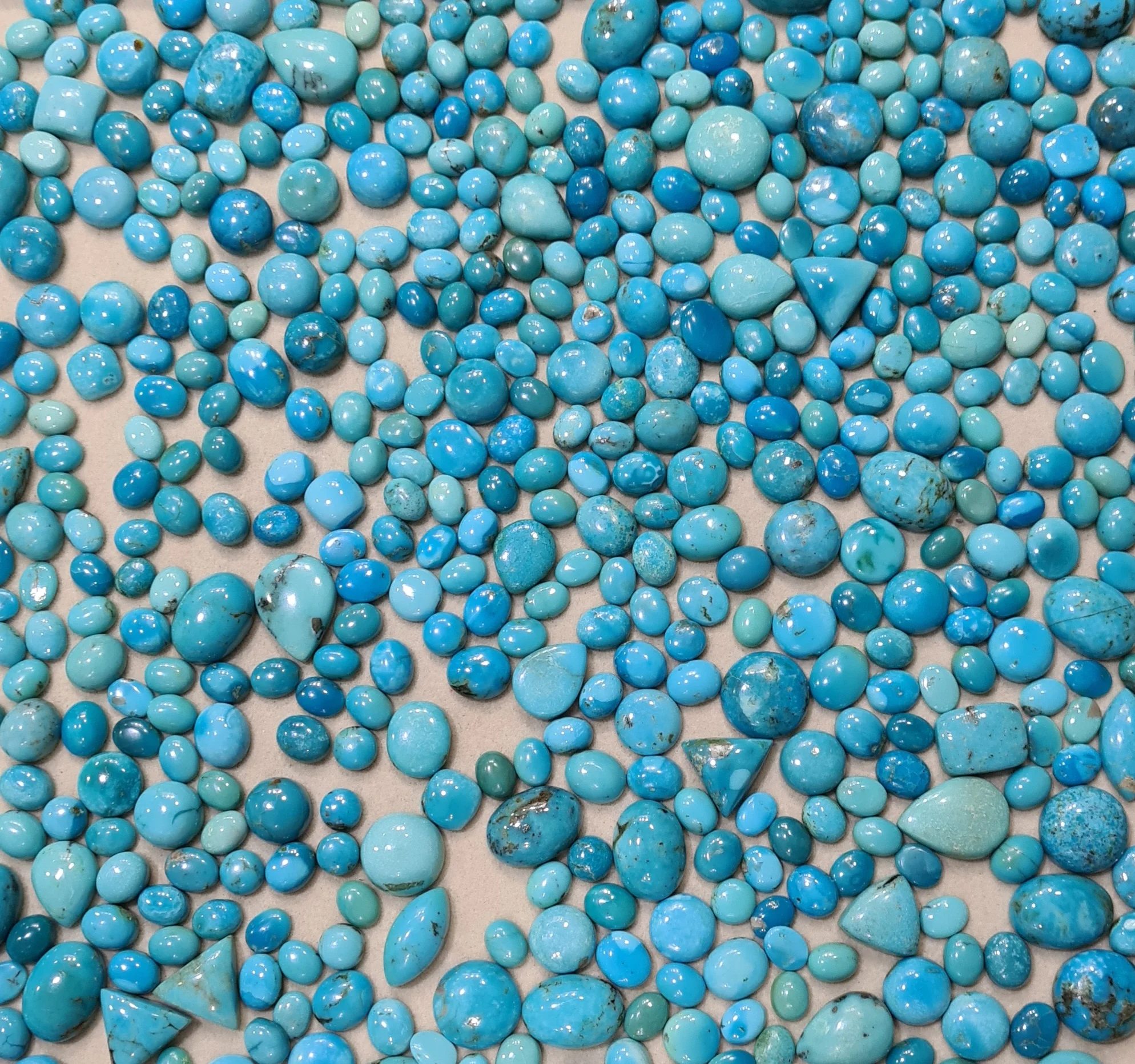 Arizona Blue Turquoise Mix Shape Cabochon Loose Gemstone Turquoise Custom Free Size Cut Polished Semi Precious Stone Turquoise