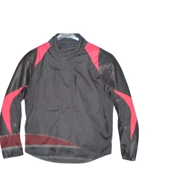 Mens Motorcycle Motorbike Cordura Riding Jacket Black