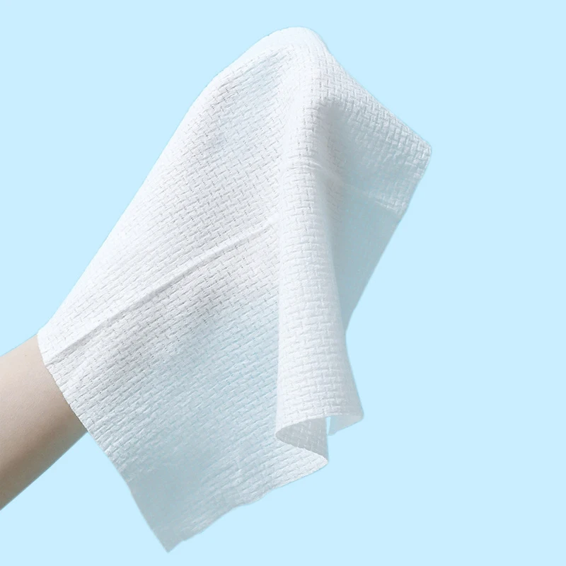 Custom Organic Spunlace Nonwoven Bamboo Wet & Dry Wipes Tissue Disposable Cotton Cloth Towel Aesthetic Face Towel Facial Tissues