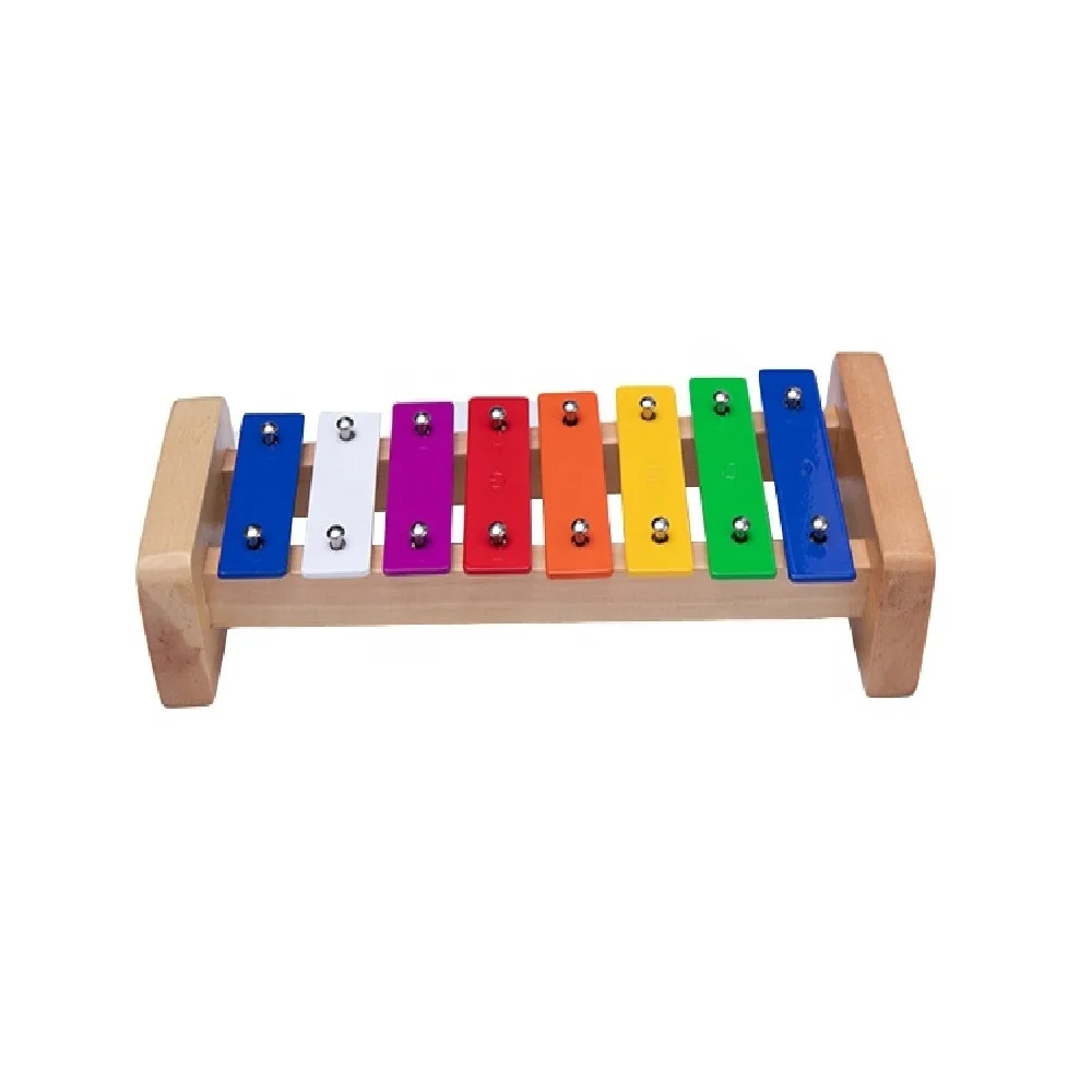 Package Sound Educational Feature Musical Instrument Toy Coloured Mini 8 Tone Metallophone from Singapore