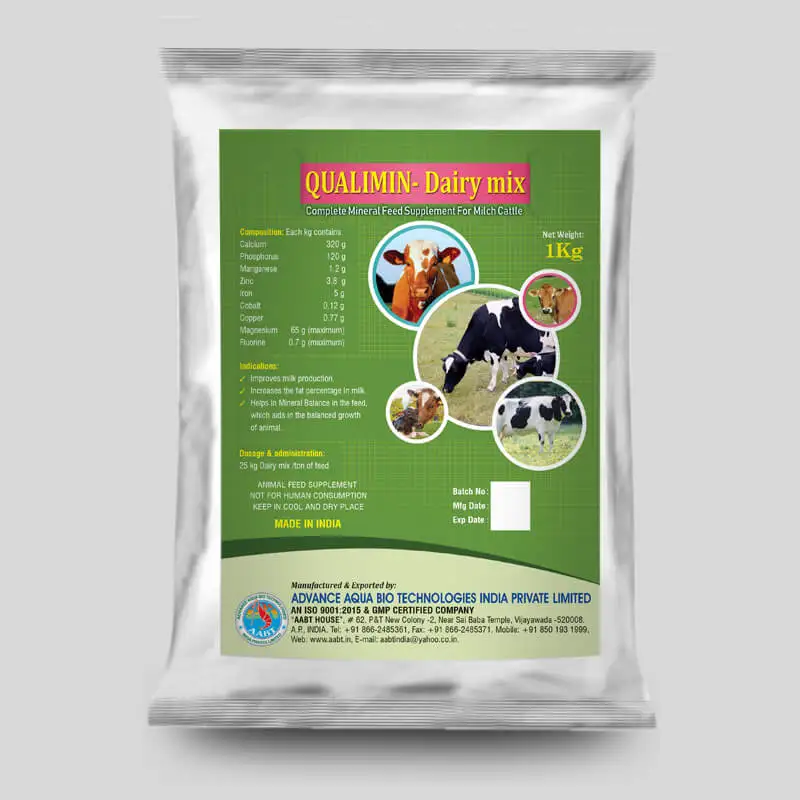 Qualimin-DAIRY MIX Liquid Feed Supplement for Cattle and Sheep for All Farm Animals Indian Origin