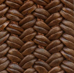 Custom Logo Stretchy Braided Leather Belt Casual 100% Made In Italy Fashion Accessories