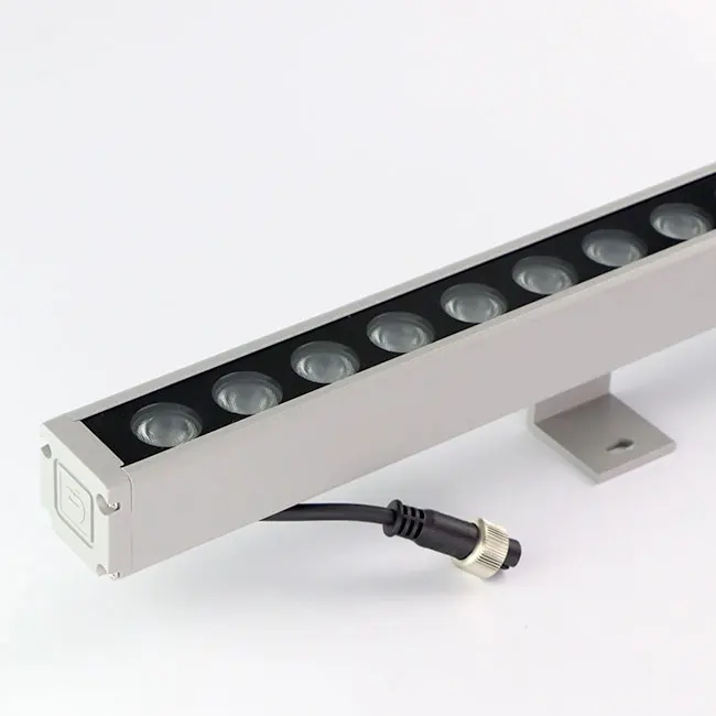 Led Wall Washer light 3000K Rgb IP65 Aluminium Housing Outdoor Waterproof Wall Wash Lighting DMX512 Outdoor Building Lighting