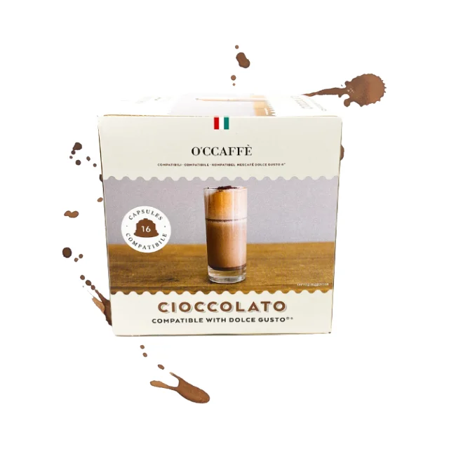 Italian Quality Occaffe Dolce Gusto Compatible Soft Cream Chocolate Taste Coffee Capsules For Home