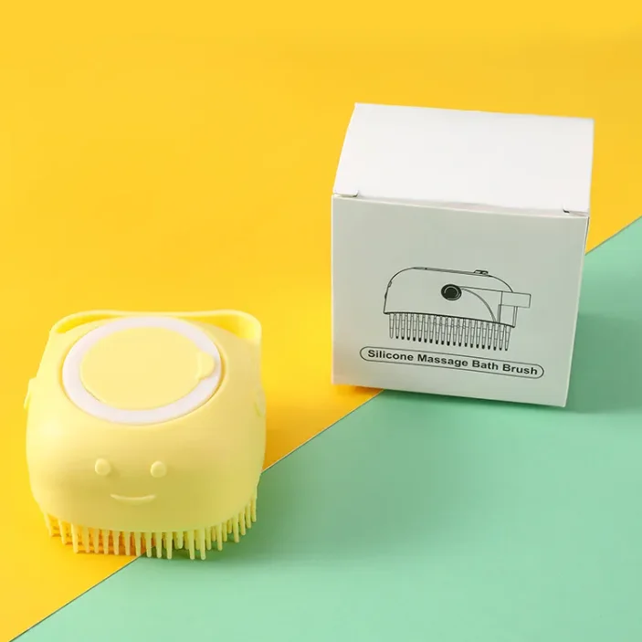 Силиконовая насадка для душа, Массажная щетка для душа, щетка для чистки тела