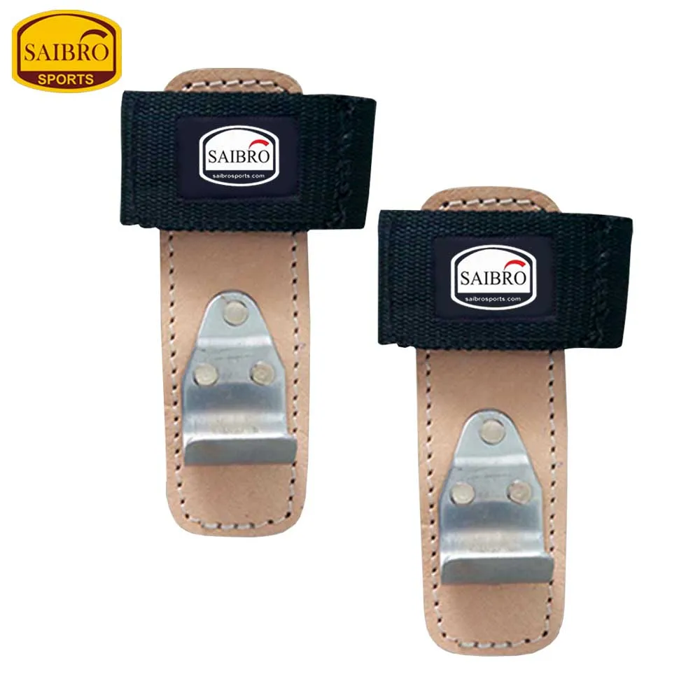 Heavy Duty Custom Leather Weight Lifting Bar Hook for Gym Power Training Hooks Grips Bar Straps