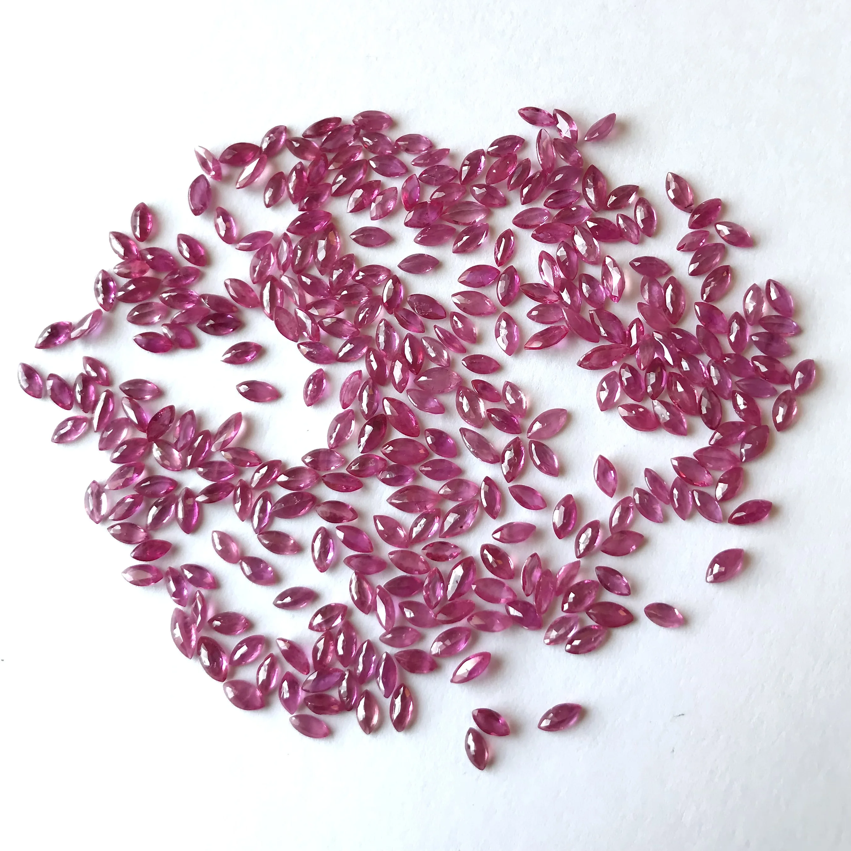 2x4mm Marquise Natural Ruby Loose Gemstones Faceted Mozambique Ruby Natural Stone For Jewelry Making Wholesale Price Gemstones