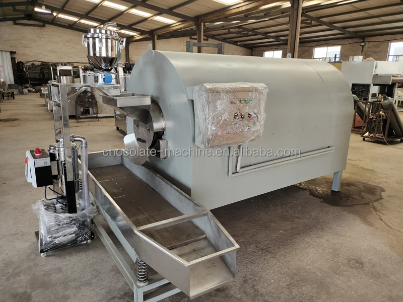 Cocoa bean roast machine make cocoa butter and powder
