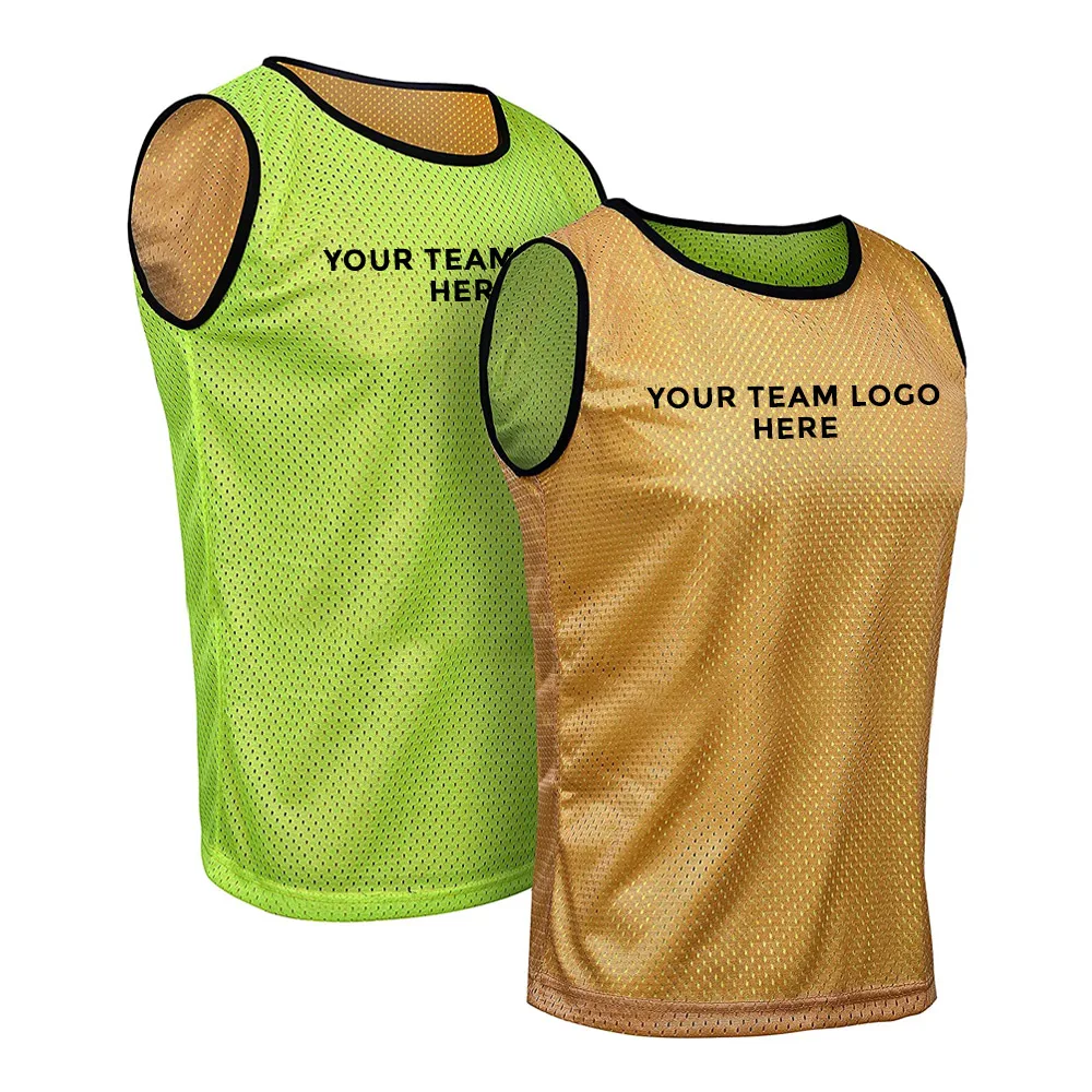 High-Visibility Breathable Training Vests Bibs Durable Poly Mesh Training Vests Bibs Sports Team Practice Training Vests Bibs