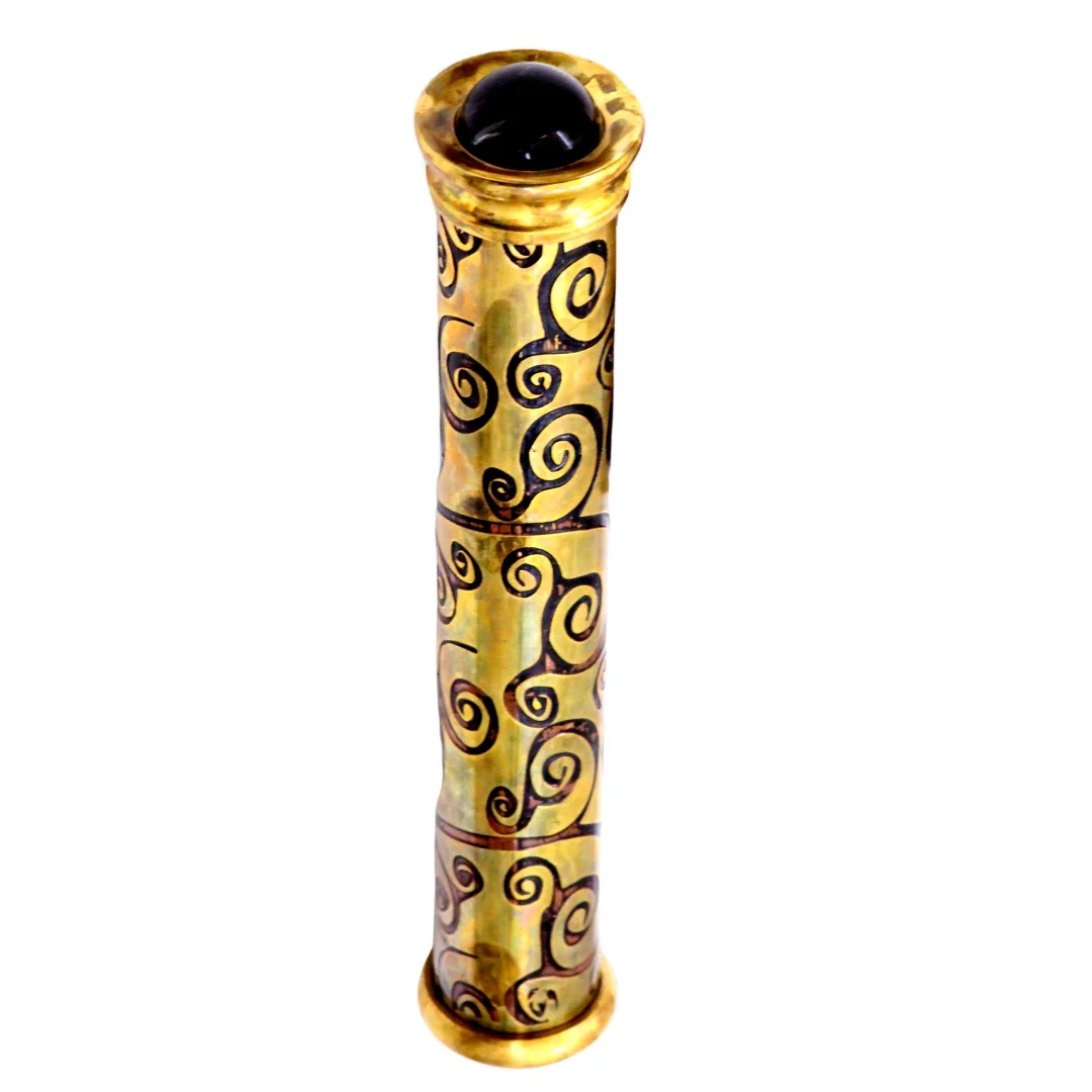 Vintage Marble Scope Kaleidoscope,  Toy Brass Teleidoscope, Perfect Gift for Son, graduation, and Christmas Celebration.