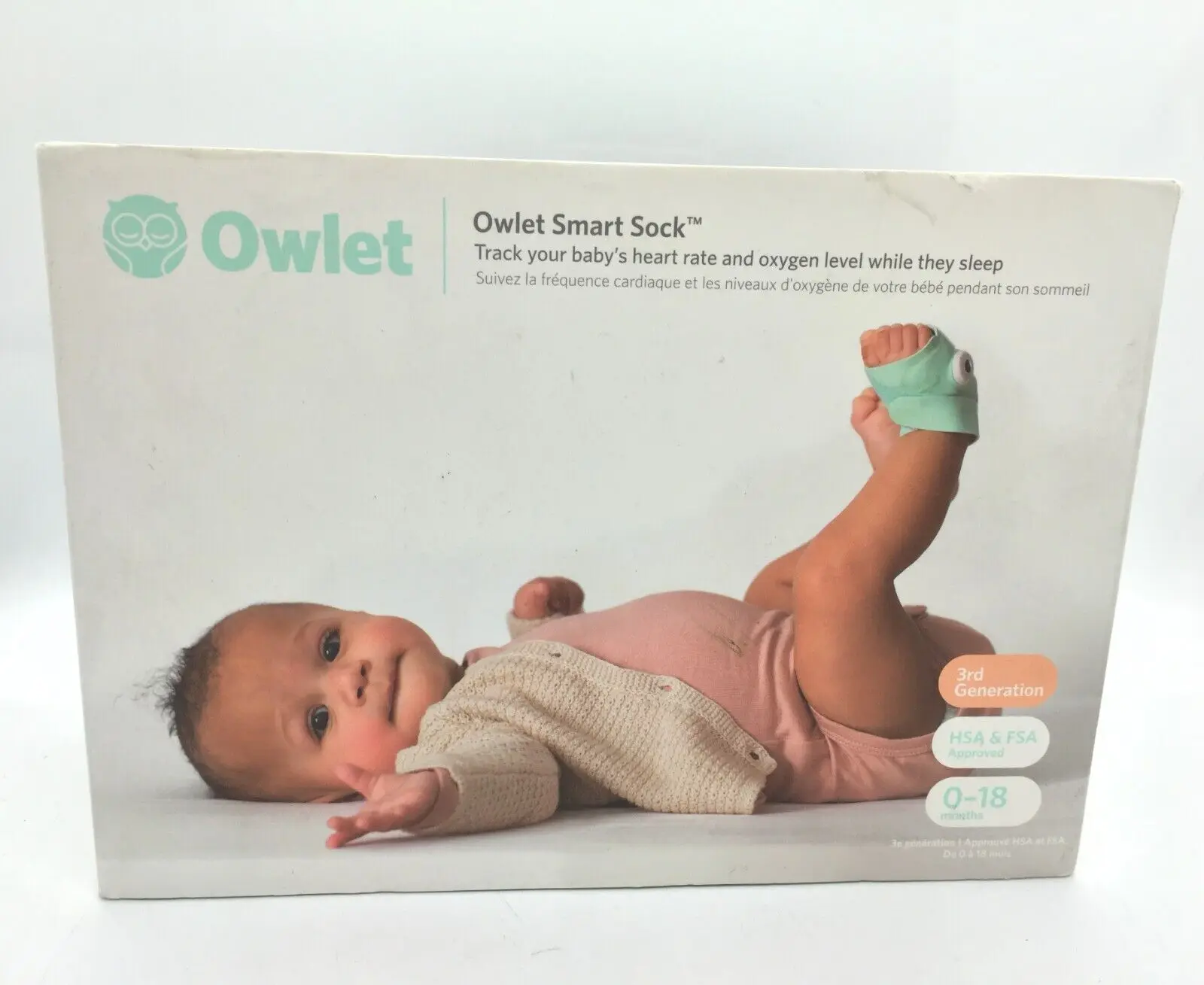 Лучшее предложение для Owlet Smart Socks 3-го поколения голосовой и дышащий