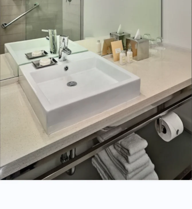 hotel 42inch polished chrome 304 stainless steel Contemporary Vanity European washstand only easy to assemble with Allen key