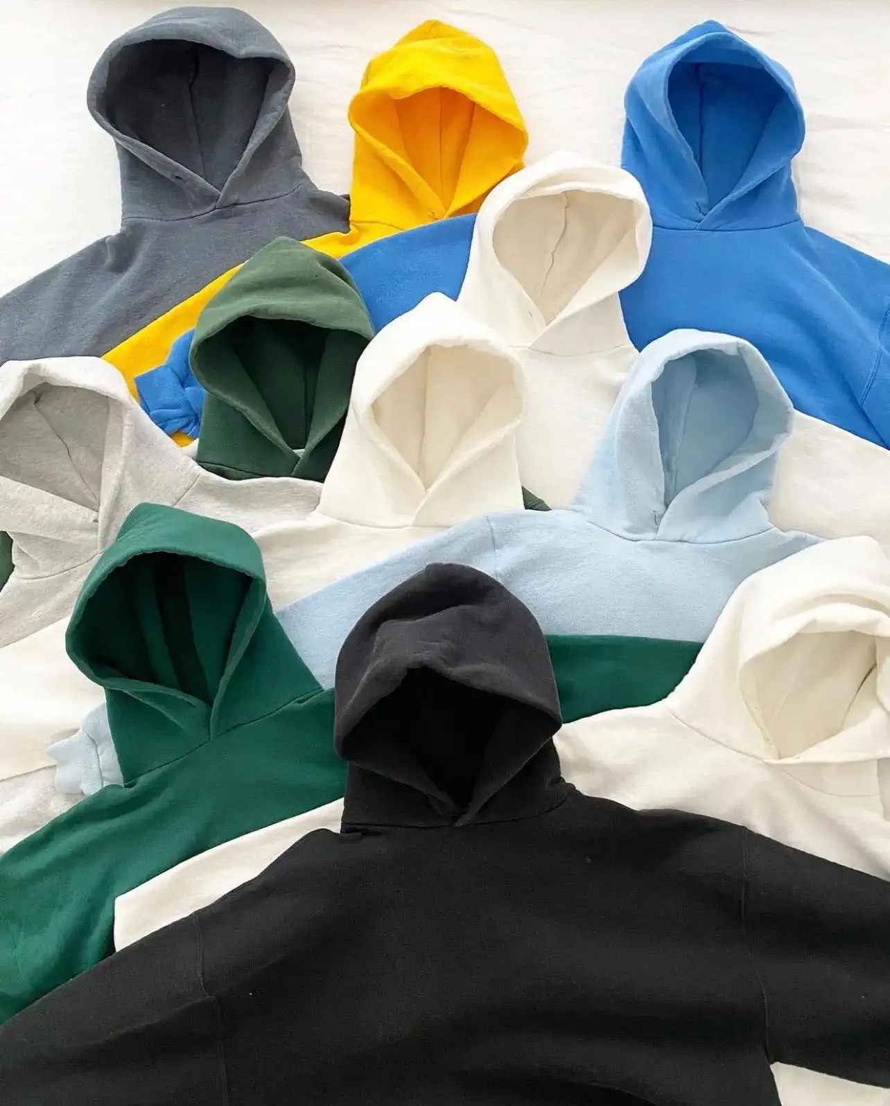 High Quality 350 360 380 400 420 450 460 480 500 600 700 1800gsm Wholesale Black Custom Anti-wrinkle Blanks Heavyweight Hoodie