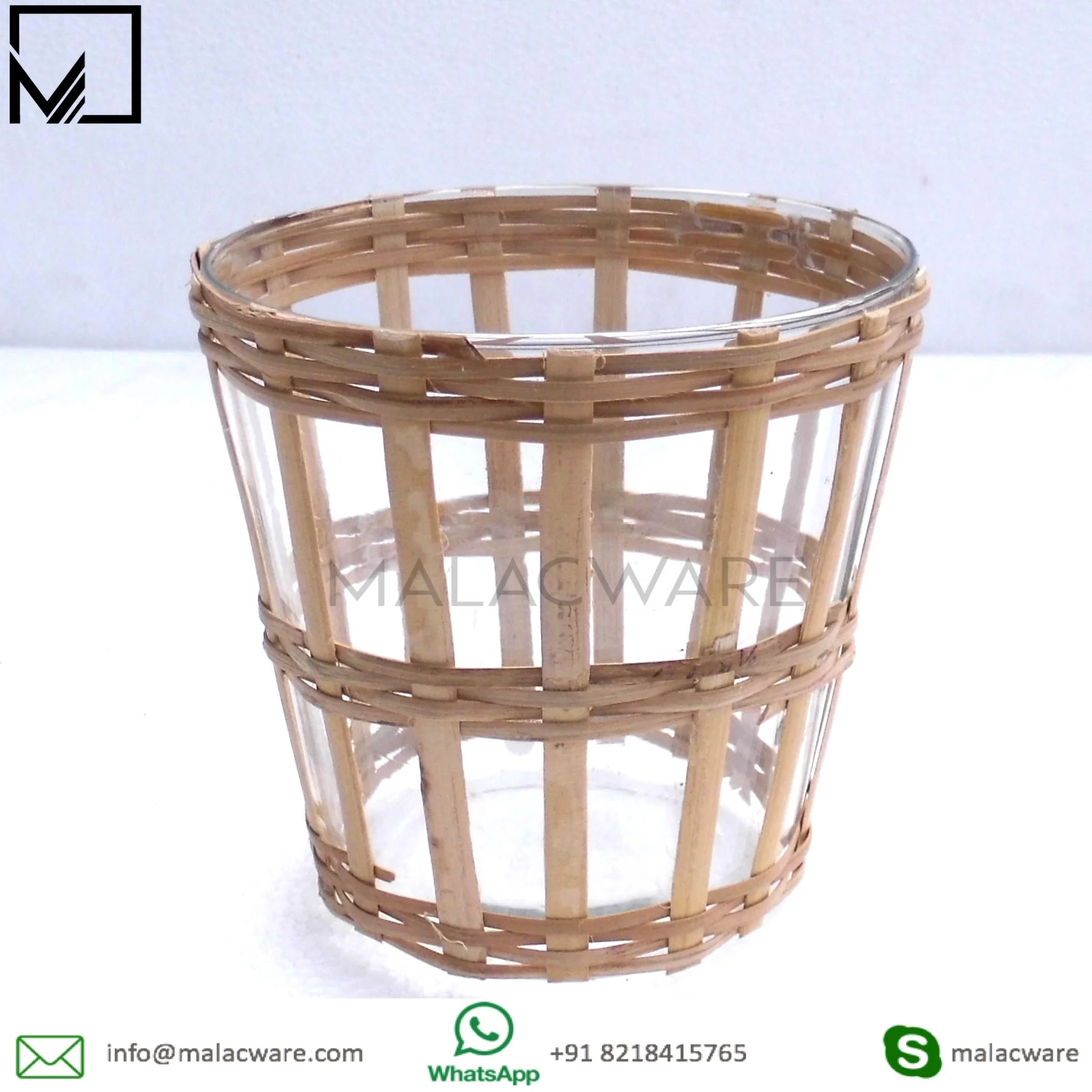 New design glass wrapped bamboo vase home decor wedding decor glass made attractive look low price glass flower vase
