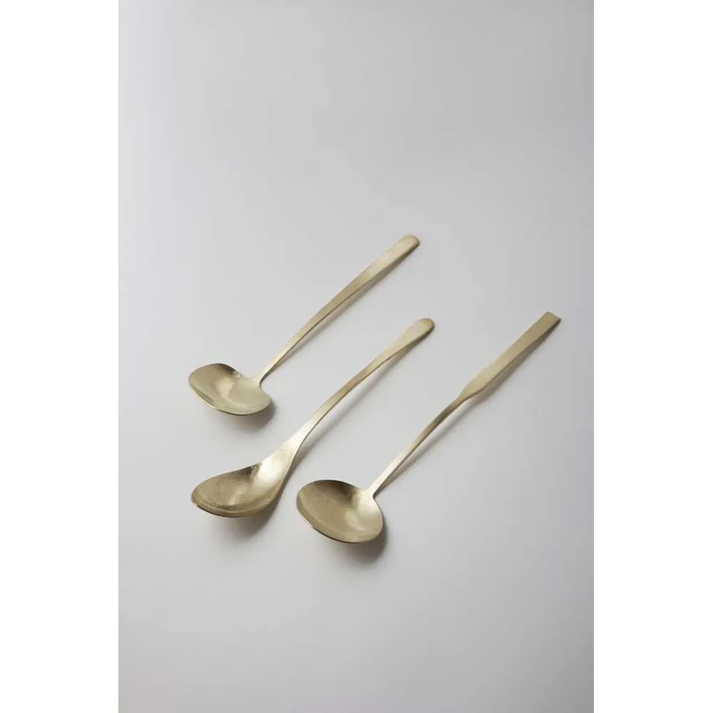 Wholesale portable luxury 5 piece stainless steel Designer Handle Italian cutlery with Thin modern salad server  Set