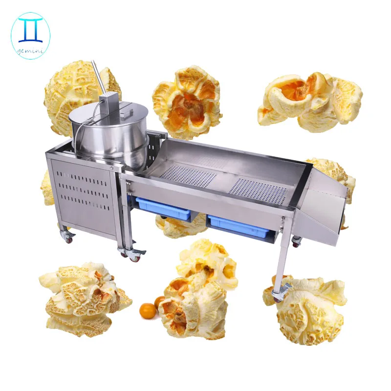 Spherical/ball popcorn commercial popper,stainless steel antique popcorn machine