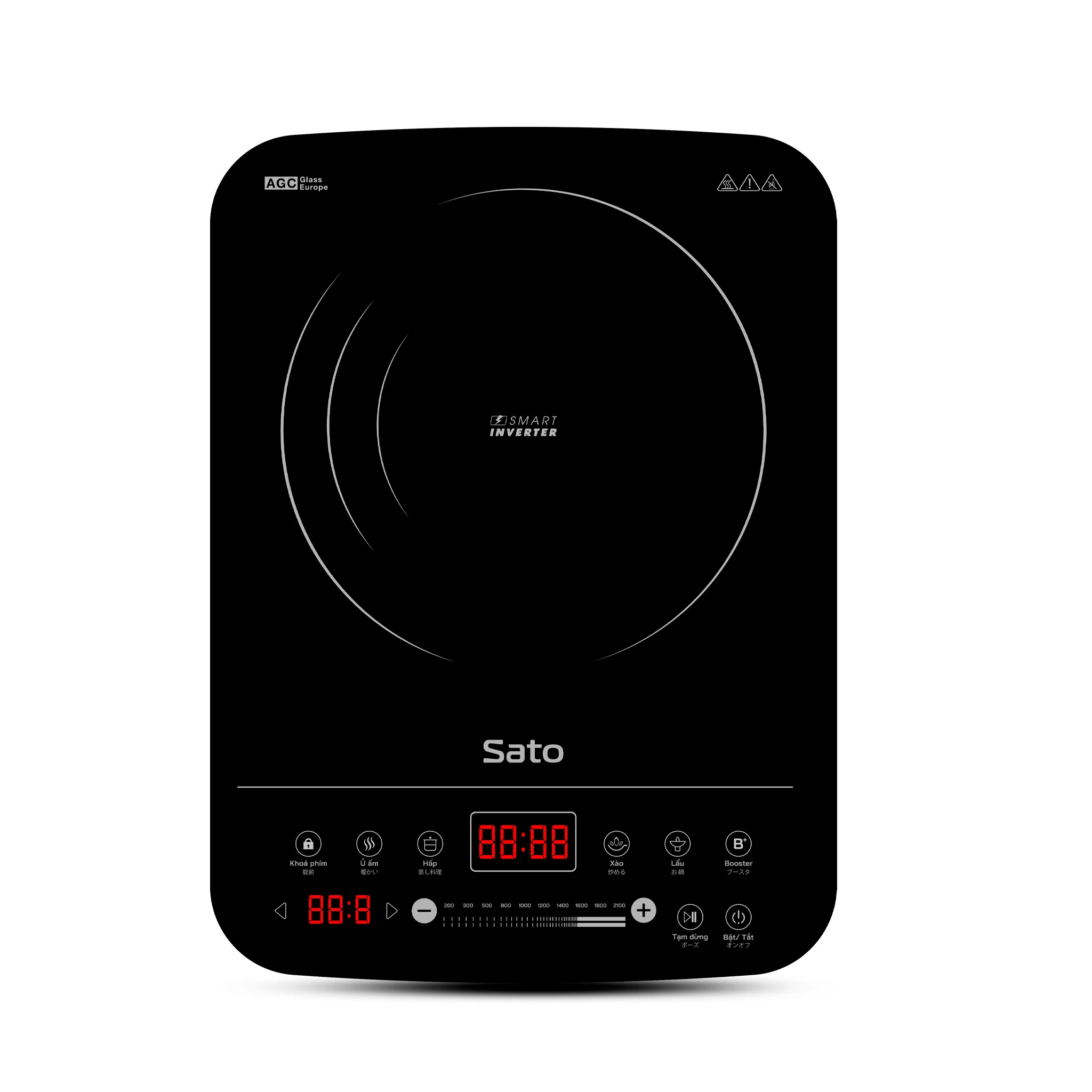 Sato 1 Burner Electric Induction Cooktop BT041.K Inverter Technology Saves Energy Consumption Induction Cooker Single Cooktop