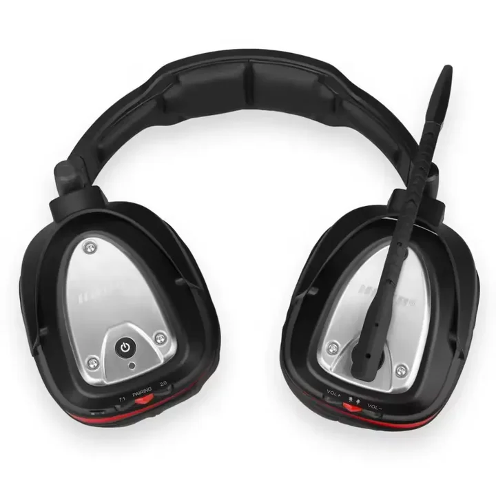 2.4GHz Wireless Gaming Headphones USB Game Headsets With 7.1 Surround Sound and Big Earmuffs for PS4 PC Switch