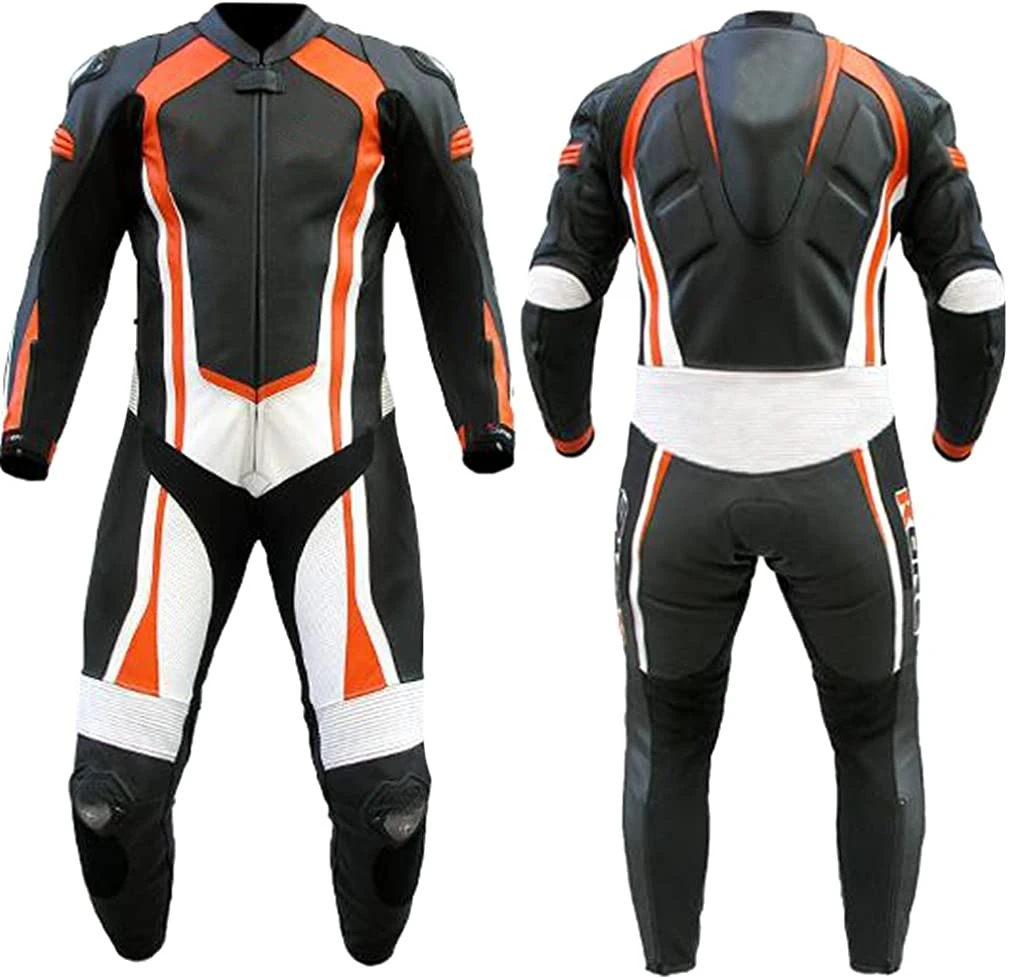 Gear Racing Suit Motorbike Riding Race Suit 1 Piece & 2 Piece Cowhide Motorcycle Leather Suit Moto gp Racing LMBS-0006