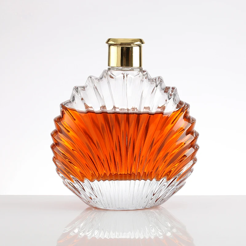 Hot Sell Large Empty Whiskey 700ml Brandy Customised Gin Rum Vodka Bottle
