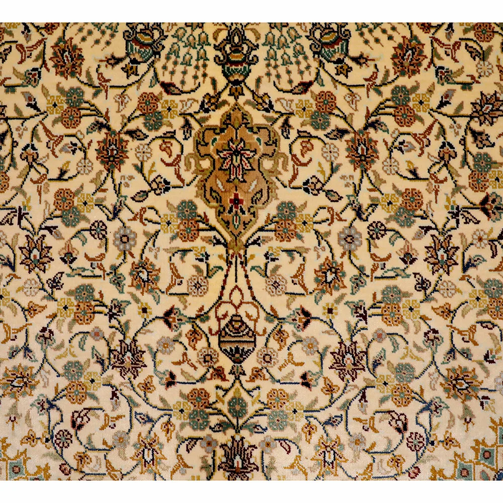 YUXIANG 4*6ft Hand Knotted Chinese Rug Antique Persian Silk Tapestry Oriental Classic Silk Carpet