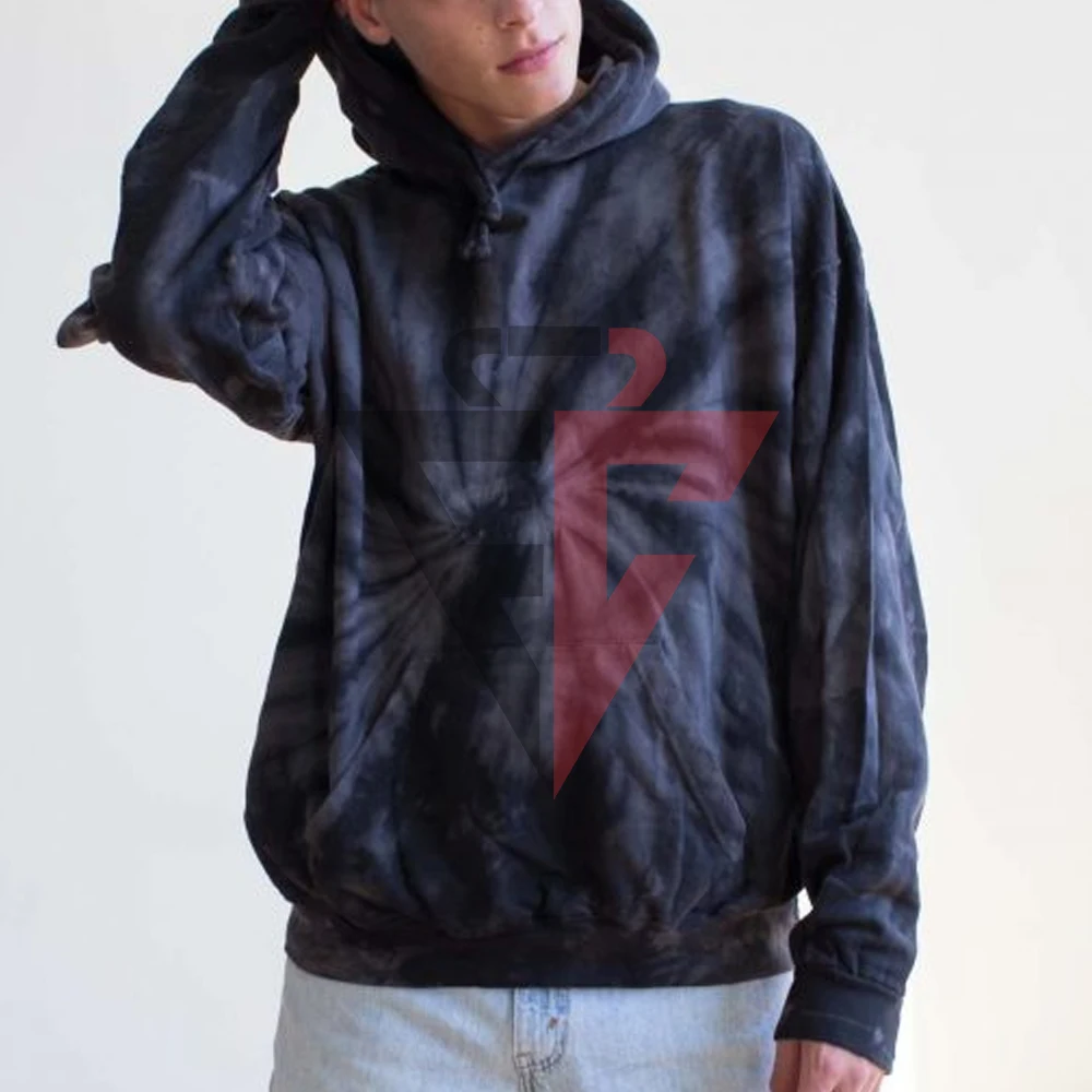 High Quality Oversized Custom Screen Print Tie Dye Heavy Weight Men Hoodie / Streetwear Basic Hoodie