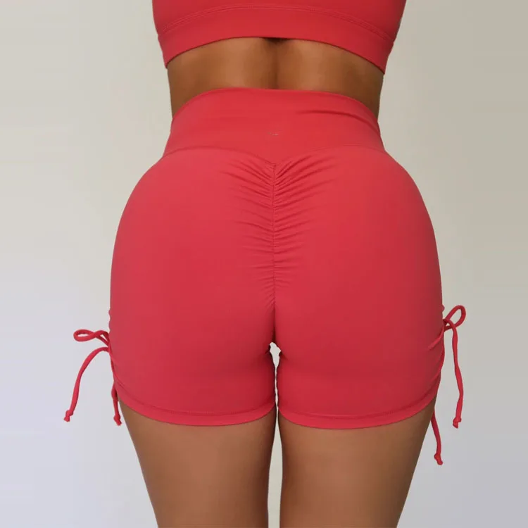 Ladies Leather shorts High Waisted Black Genuine Leather Short