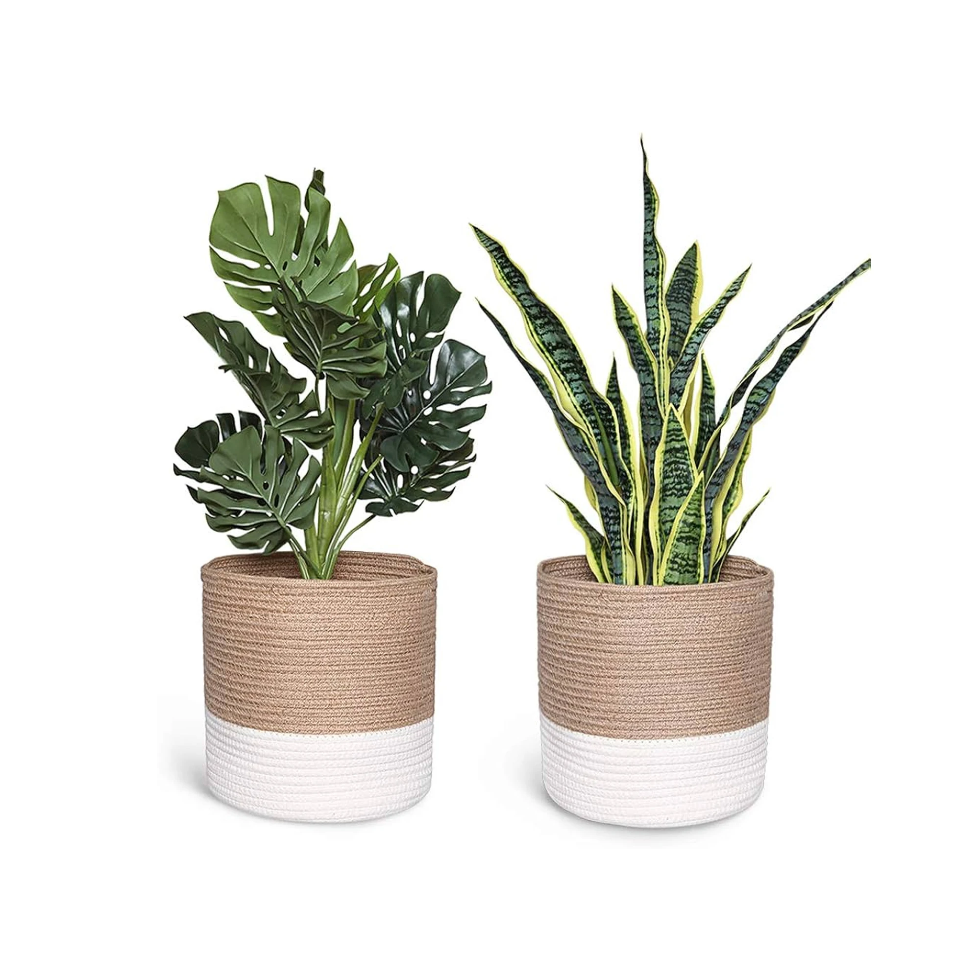Handmade Jute Basket High Quality Export Oriented Modern Woven Basket Potted Home Decor Jute Planter Basket From Bangladesh