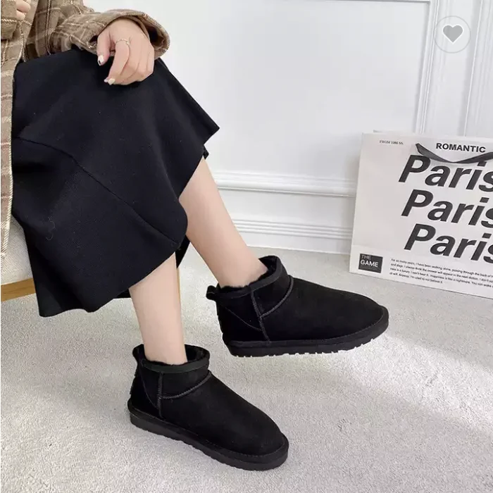 Dropshipping Boots for Women Sheepskin Warm Ankle Fur Wool Australian Winter Boots for Girls Snow Boots