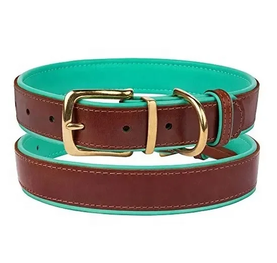 WHOLESALE FACTORY MANUFACTURER REAL LEATHER DOG COLLAR NECK LACE NECK STRAP TOTALLY CUSTOMIZED PREMIUM QUALITY DOG EQUIPMENT