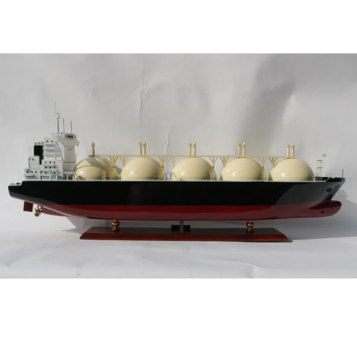 Газовый танкер (СПГ Перевозчик)-деревянная модель коммерческого корабля-модель танкера ручной работы для украшения деловой подарок