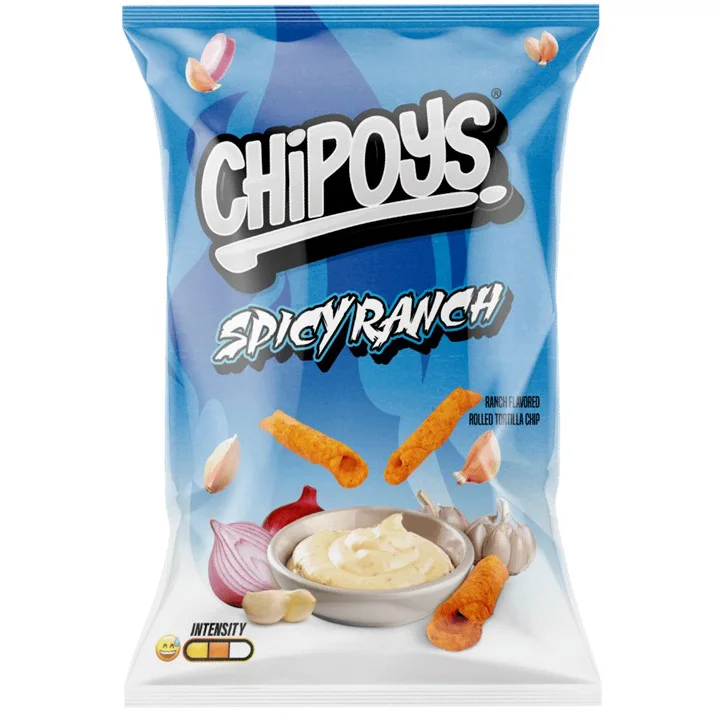 Chipoys 4 вкуса 2 унции скатанные кукурузные чипсы Чили и лайм тортилья 113 г