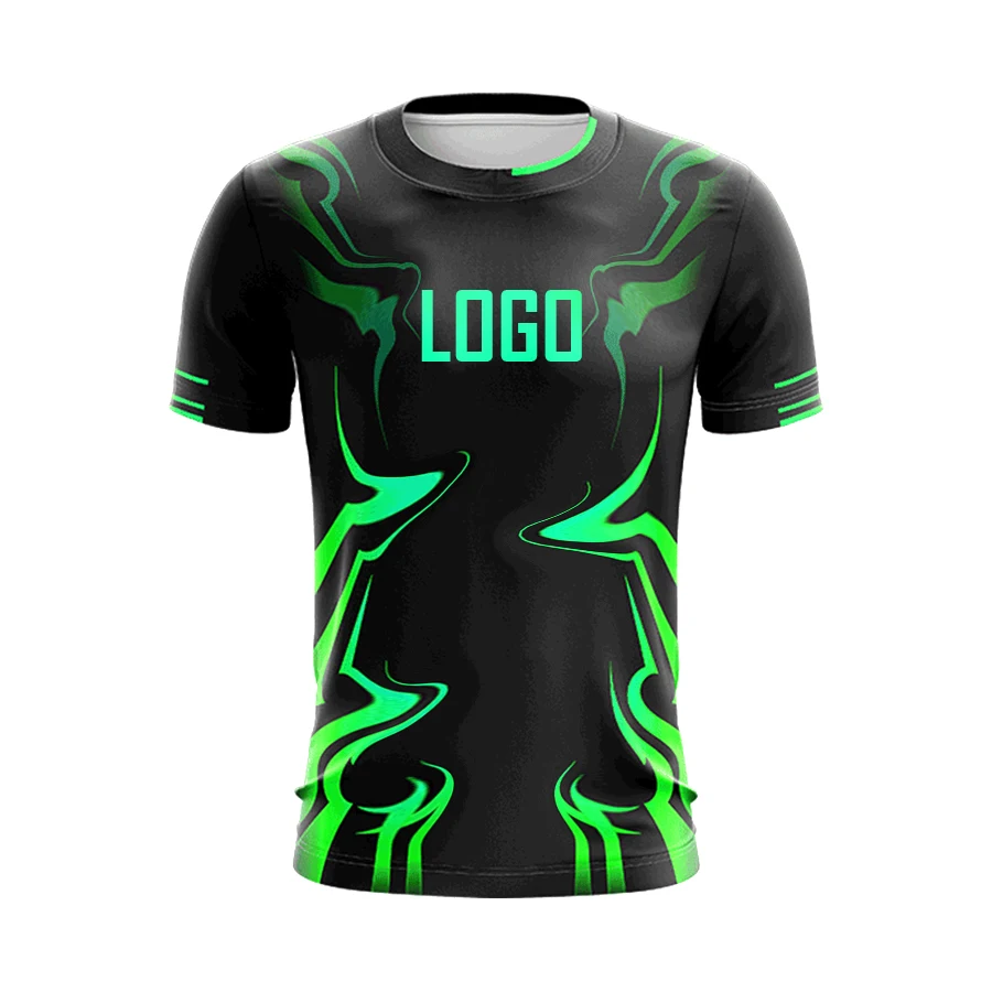 E sports Shirt Sublimation Printed E-sport Team Jersey Customized E-sports Wear Gaming Shirt Short Sleeves for Team