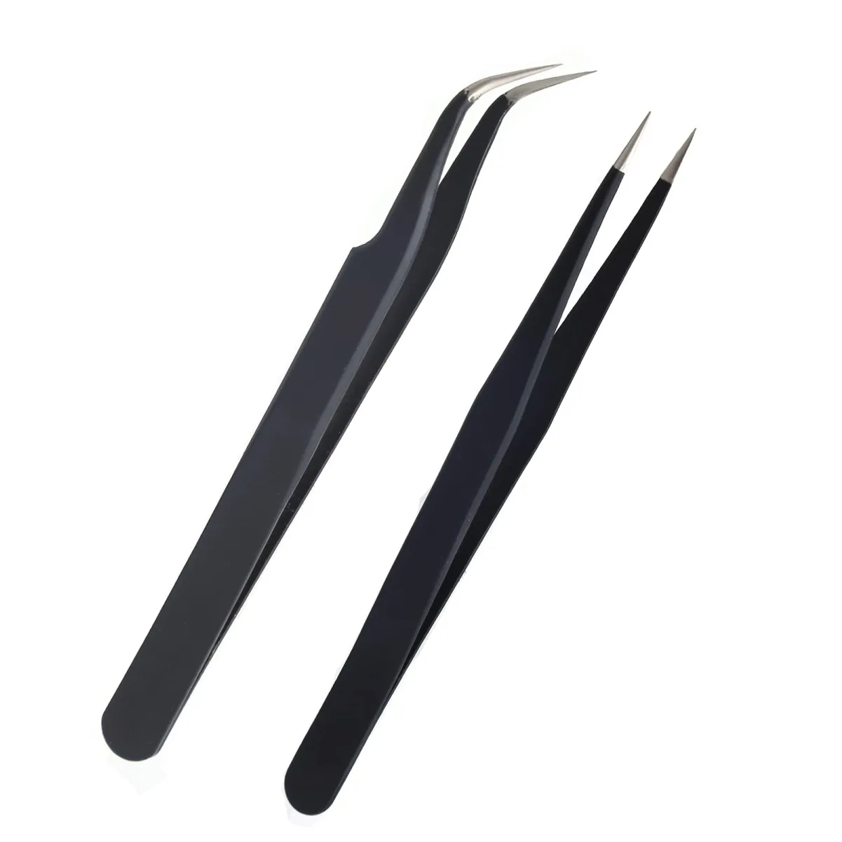 OEM Premium Fiber Grip Tweezers for Precision Beauty Perfectly Designed for Lash Extensions Eyebrow Grooming and Flawless