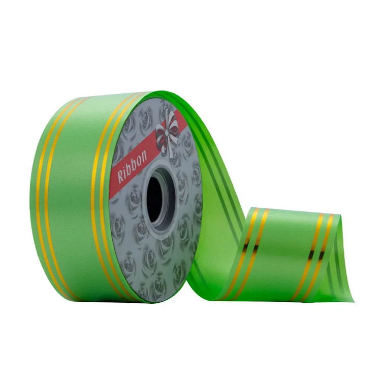 50 Yards Colored polypropylene PP solid plain ribbon plastic ribbon polypropylene plastic gift ribbon roll