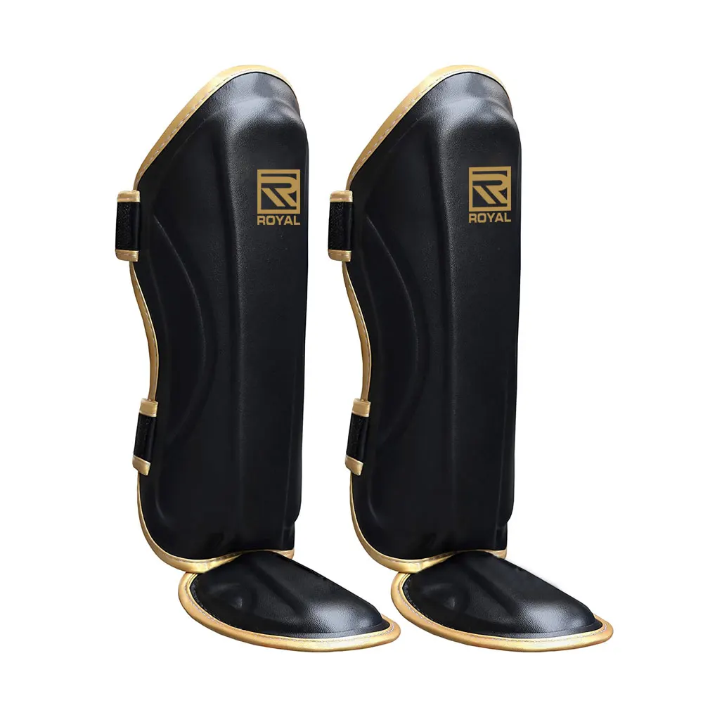 Shin Guards Youth Light Weight Muay Thai Boxing Kickboxing Karate MMA Leather Shin Guard With Custom logo