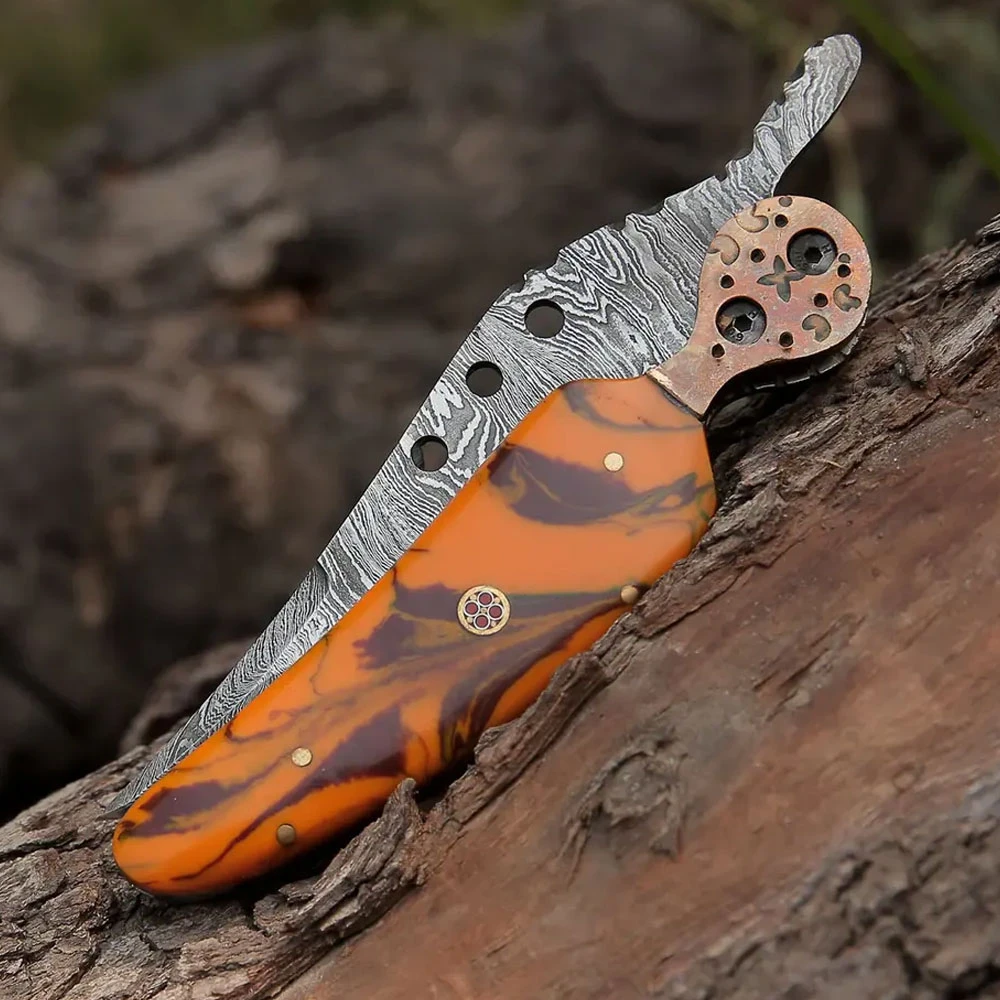 Customized Outdoor New Camping Folding Knife Multifunctional Foldable Knife with Leather Cover at cheap price OEM Service