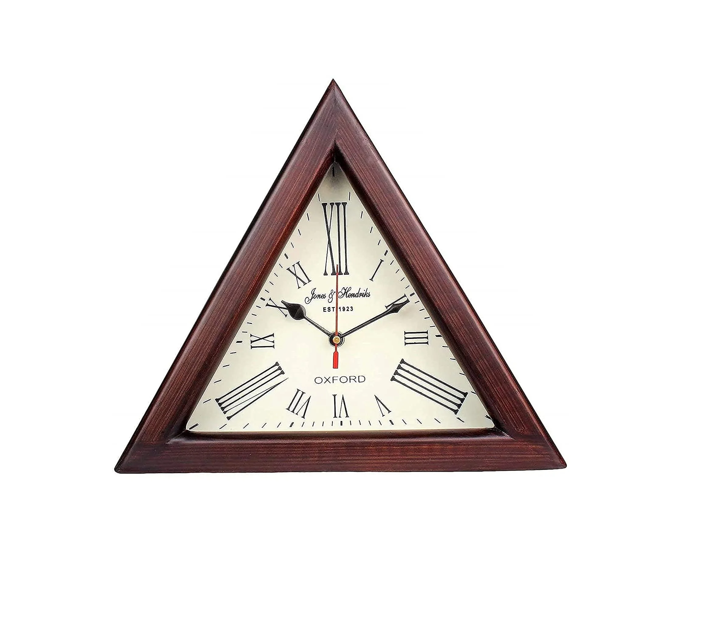 The Heritage World  Wooden Ship Wheel Wall Clock for Home and Office Decor Antique Style